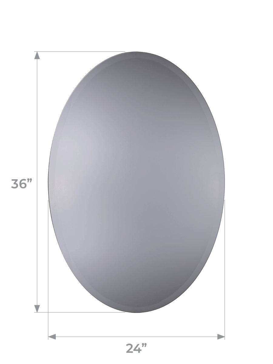 Oval Mirror with Bevel