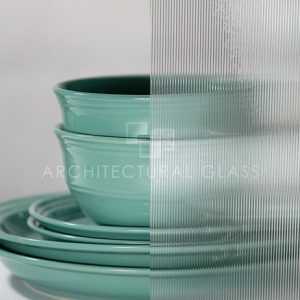 Reeded Pattern Glass