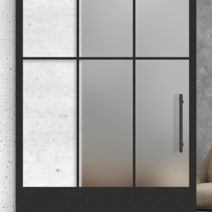 6 lite vertical over 1 panel glass door