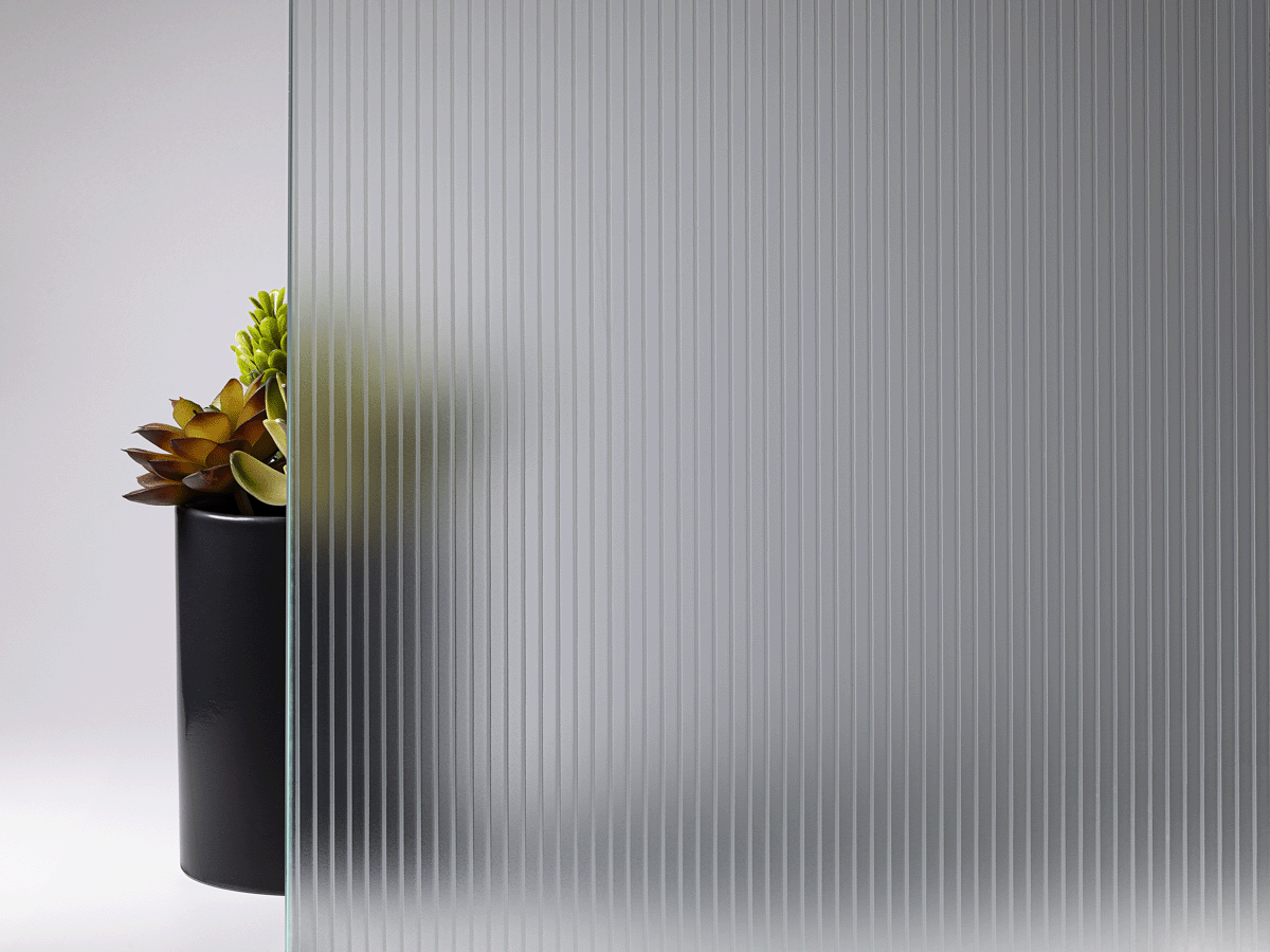 Privacy Ribbed Glass Ribbed Acid Etched 10mm – Architectural Glass