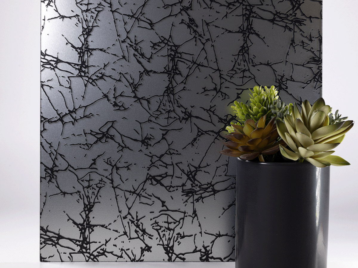 Black Batik Polished Chrome