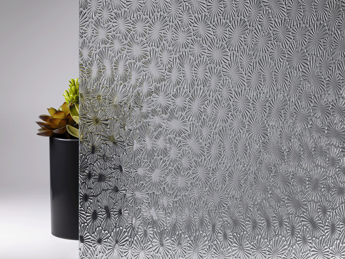 Flo Rite Pattern Glass Floralite 4mm Sample – Architectural Glass