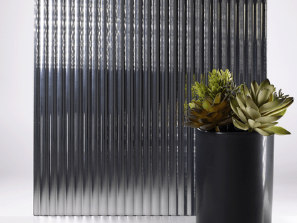 Half Inch Reeded Polished Chrome