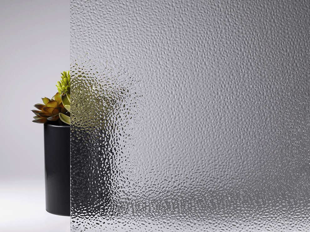 Glass Drop Panel Wissmach Dew Drop 3mm Sample – Architectural Glass